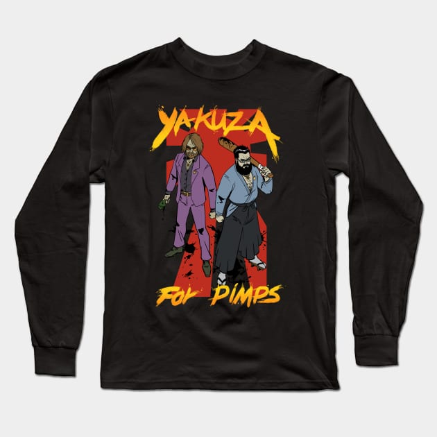 yakuza for pimps Long Sleeve T-Shirt by Game Society Pimps